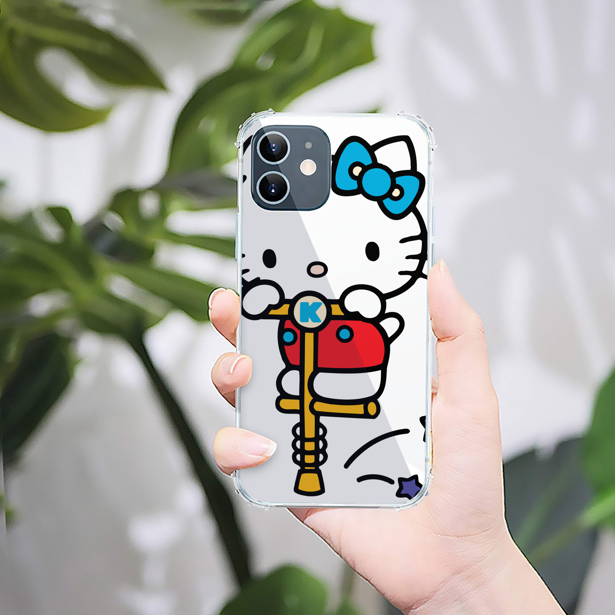 （画像用） Hello Kitty ハローキティ 【iPhone 12シリーズ対応】透明スマホケース（クリアソフトケース）